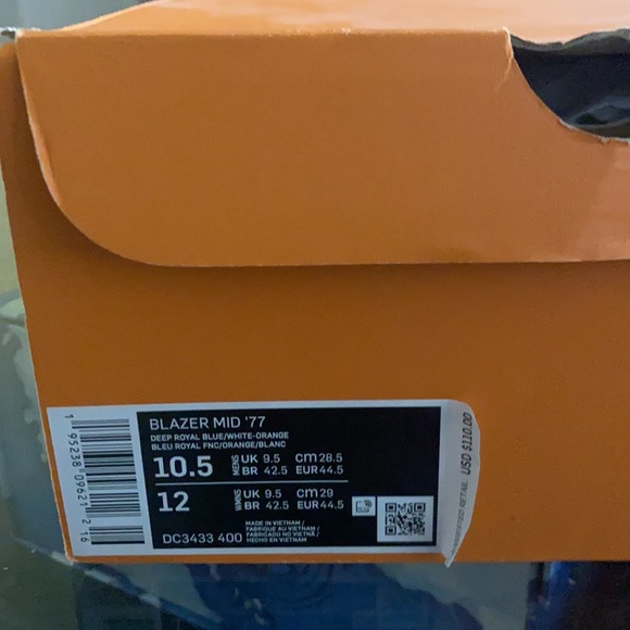 Blazer Mid 77’ Deep Royal Blue “First Use” - Picture 3 of 8